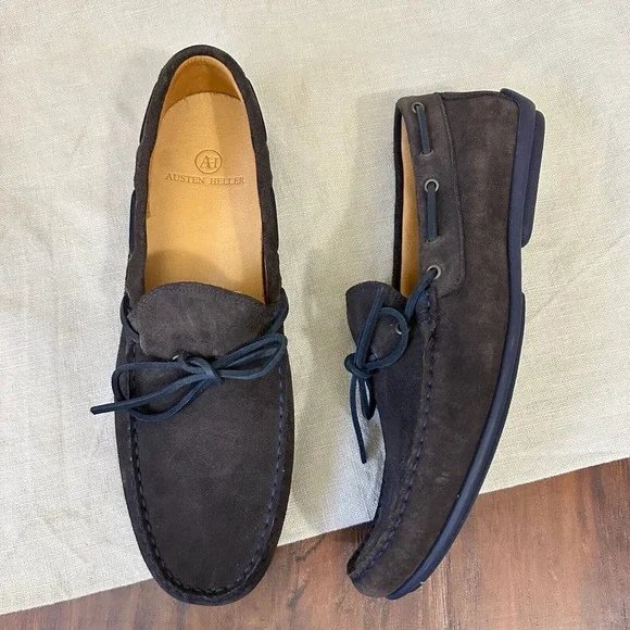 Austen Heller Men\'s Navy Suede Loafers Size 9 Austen Heller Men main image 4